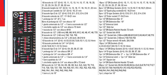 Carrello XXXL, 12 cassetti, 471 utensili