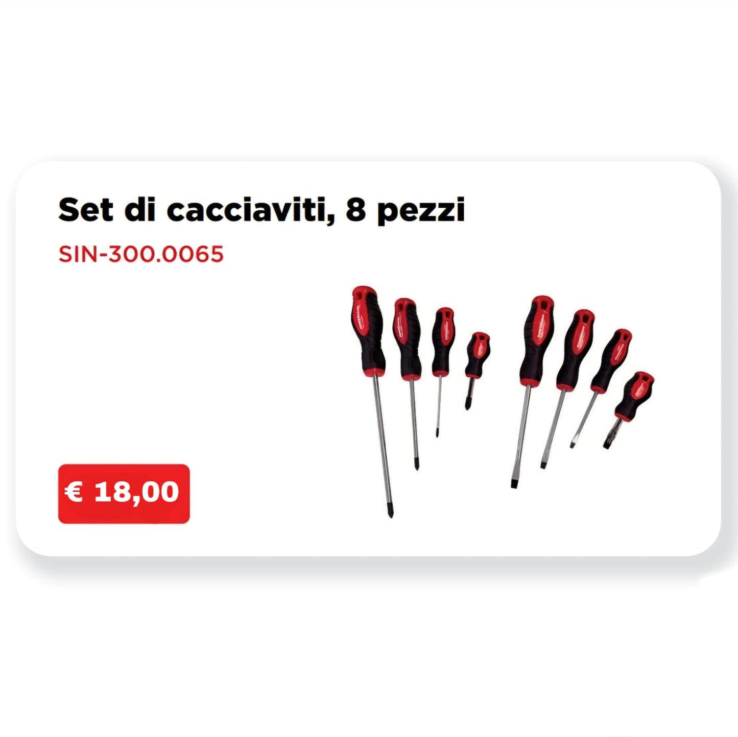 Set di cacciaviti, 8 pezzi