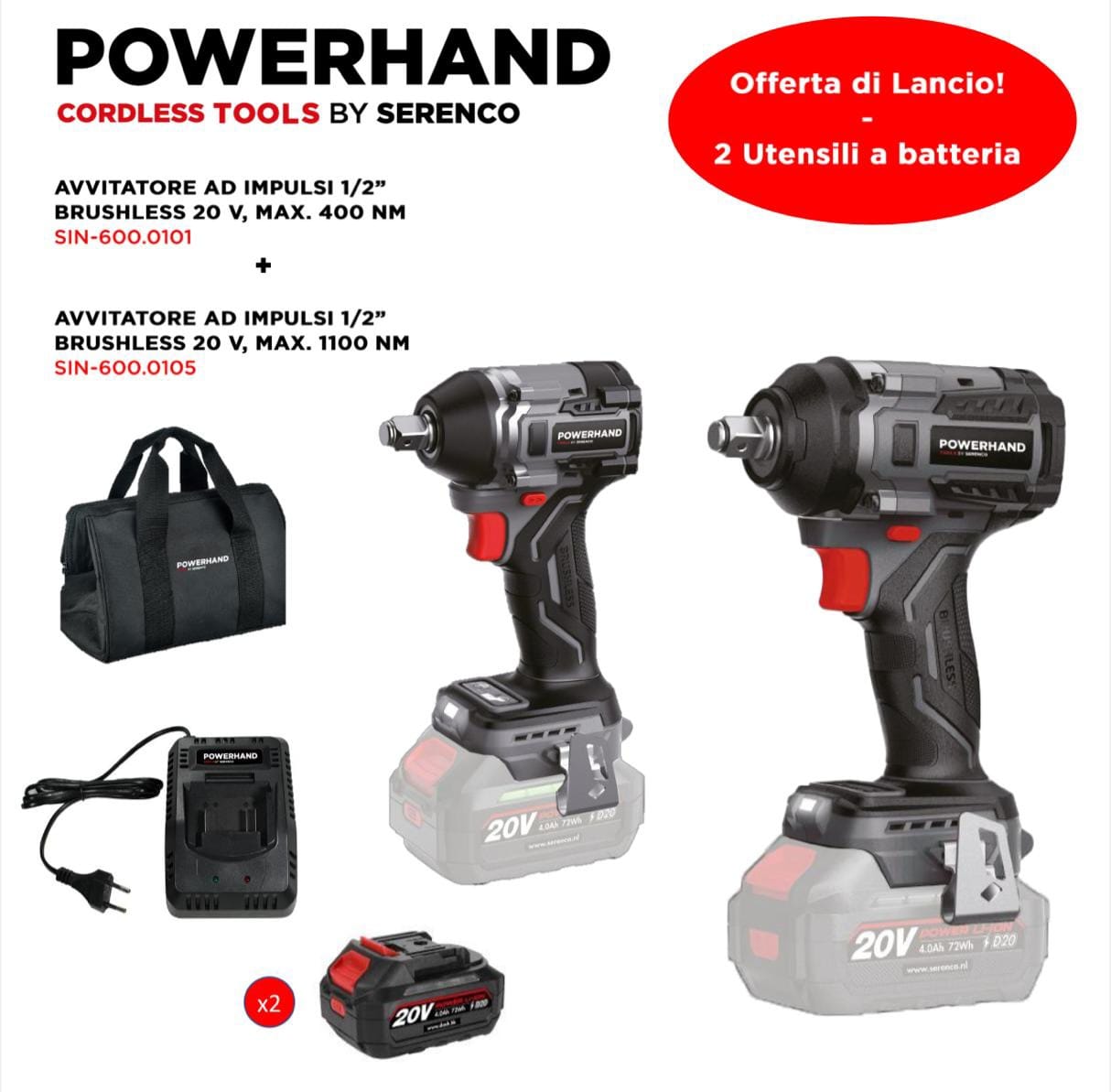 SET PROMO Avvitatori ad impulsi - Powerhand