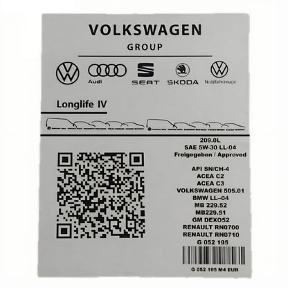 Fusto olio VolksWagen - 209 L