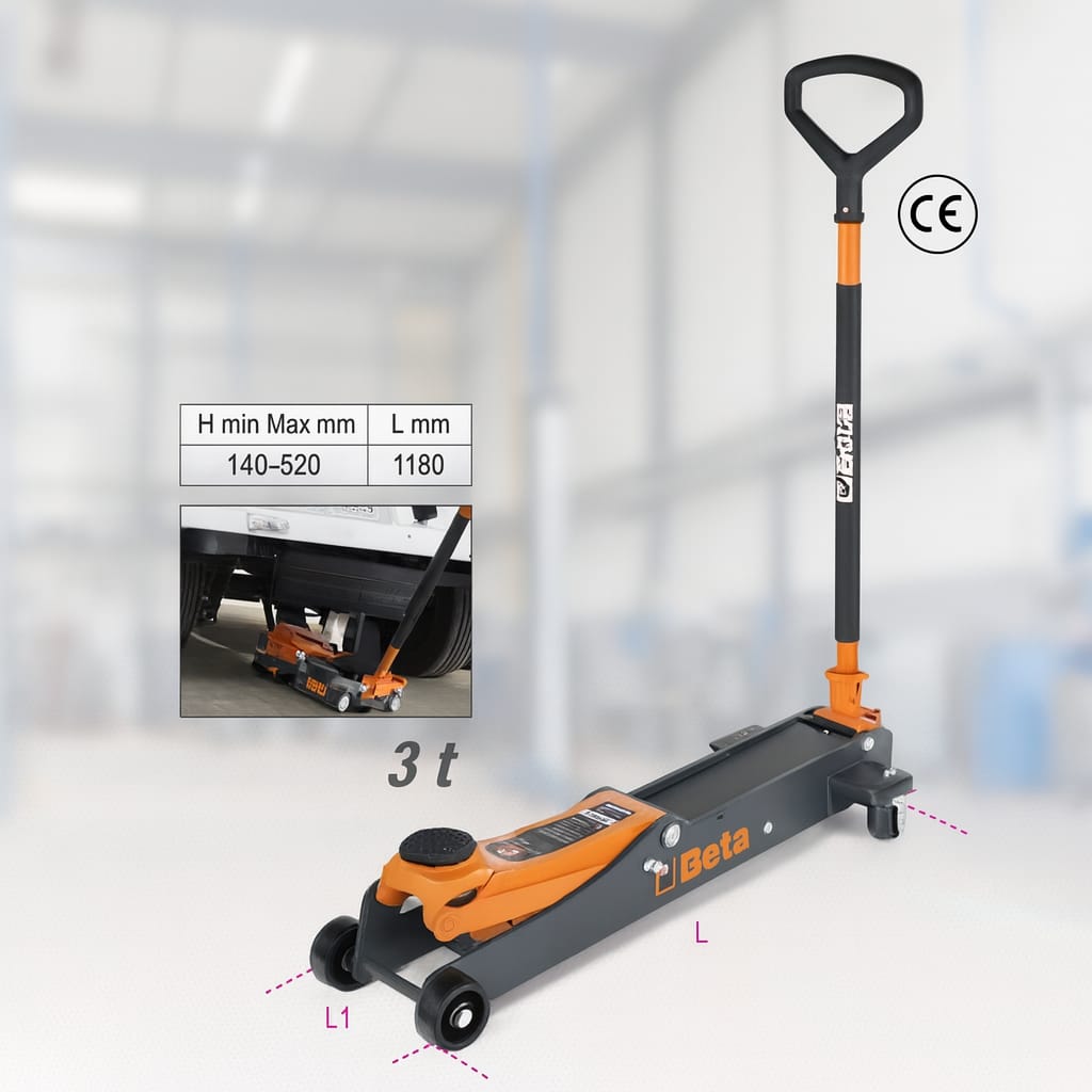 Sollevatore idraulico Versione Lunga, 3t - BETA