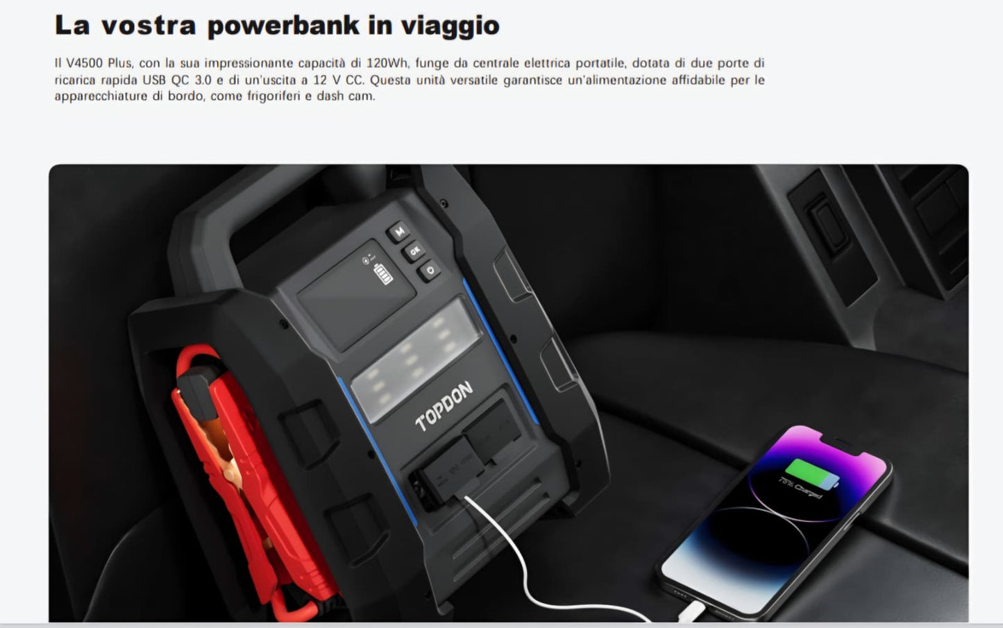 Avviatore d'Emergenza - TOPDON