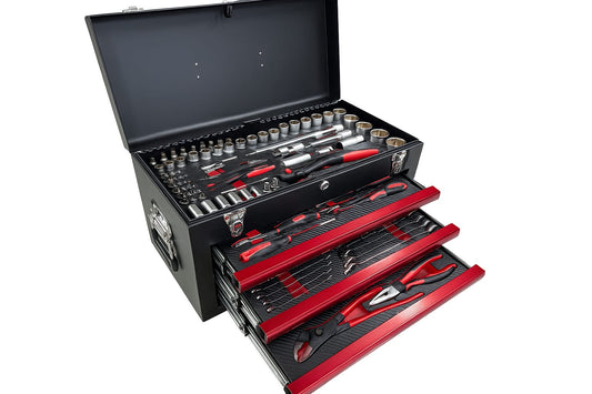 Cassetta porta attrezzi POWERHAND, 143 pz