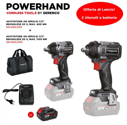 SET PROMO Avvitatori ad impulsi - Powerhand