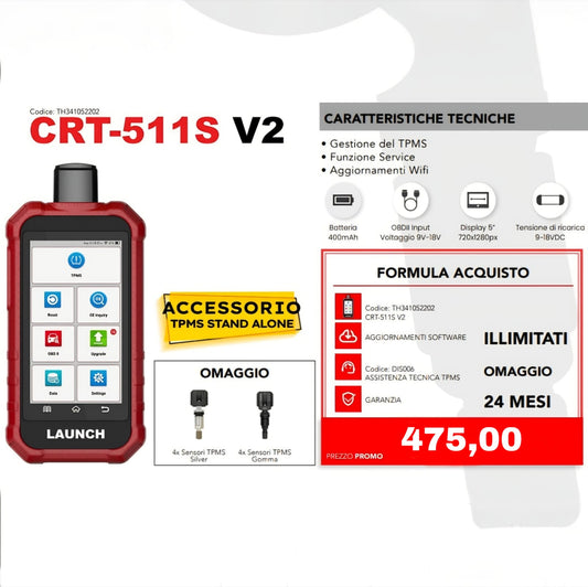 Strumento Programmazione Sensori TPMS