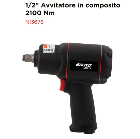 1/2" Avvitatore in composito, 2100 Nm